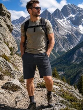 KÜHL Renegade Shorts Men 36 Gray Hiking Tactical Nylon Stretch Outdoor 12”Inseam
